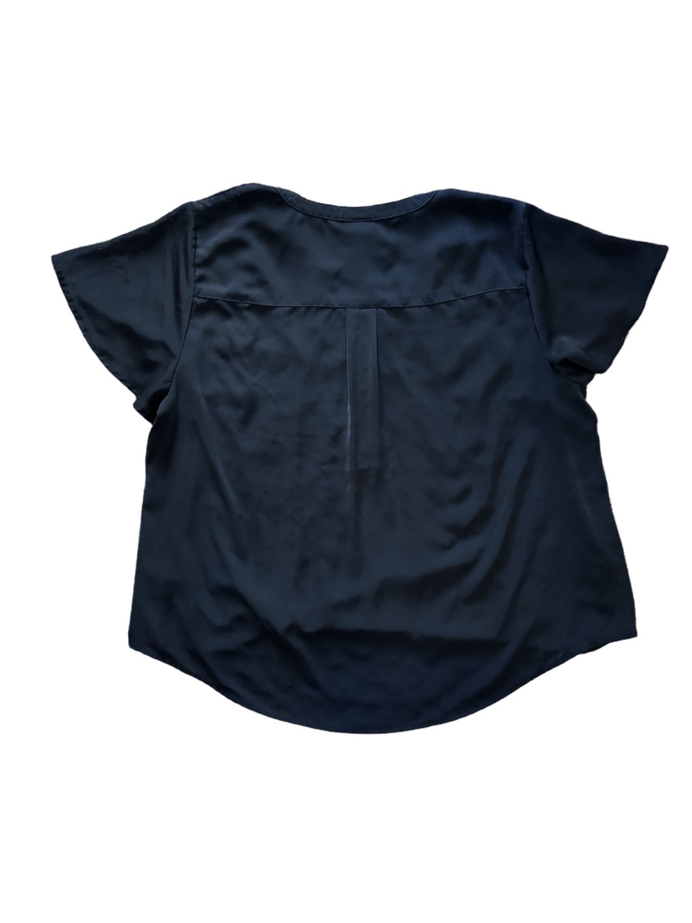 Harper Studio Crepe de Chine Flutter Short Sleeve Blouse 2/ 2X /18/20 - Picture 6 of 8